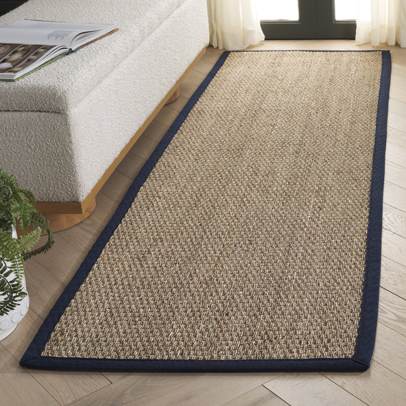 Natural Fiber 111 Seagrass No Pattern Rug, Runner 2'6" x 8'