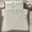 Couvre-lit en coton chenille à médaillon taupe F / q - style global, 100% coton, literie toutes saisons, facile à laver, aspect chambre double / grand, propre,-116011643-116011644