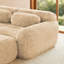 Kaki à 3 places avec tissu, mousse 32d haute densité, base antidérapante pour le confort de la maison