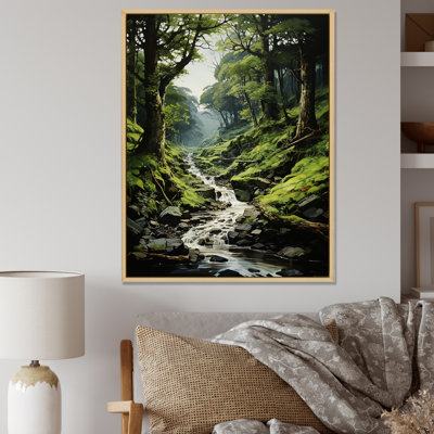 River Into Enchanted Woods, reproduction d'art sur toile