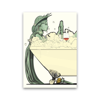 Statue Of Liberty Bath - Print