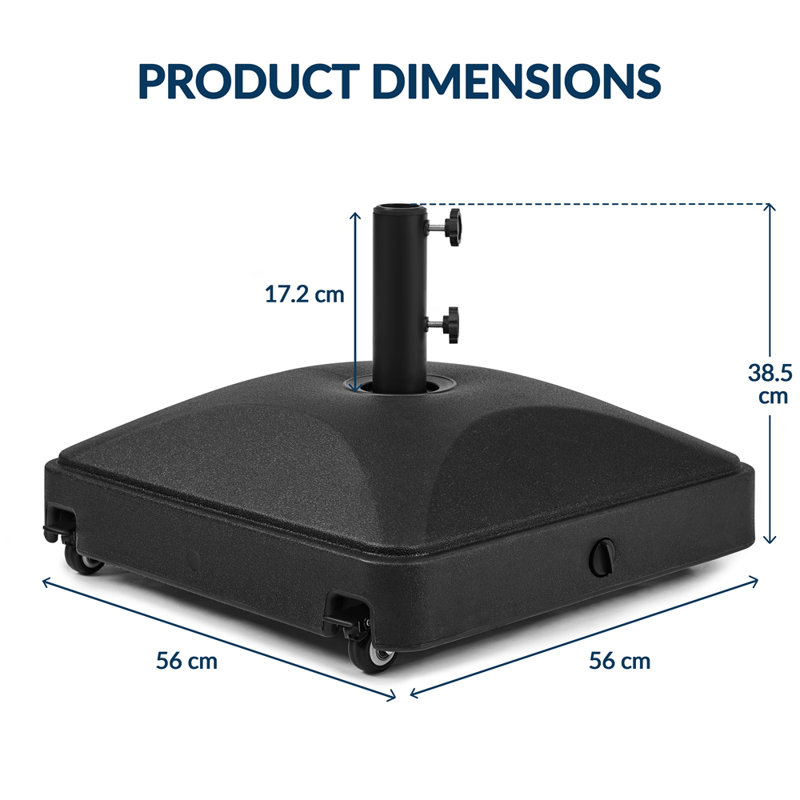 5.5kg Free Standing Umbrella Base with Wheels