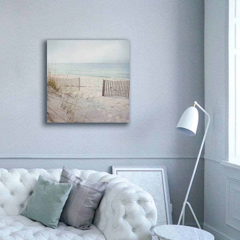 «Beach Fence» par Pela Studio, art mural sur toile, H 37 po x l 37 po x P 1,5 po