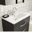 Athena 505mm Single Bathroom Vanity with Integrated Ceramic Basin-671172736