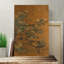 Oriental Peacock and Hollyhock by - Wrapped Canvas-19043512