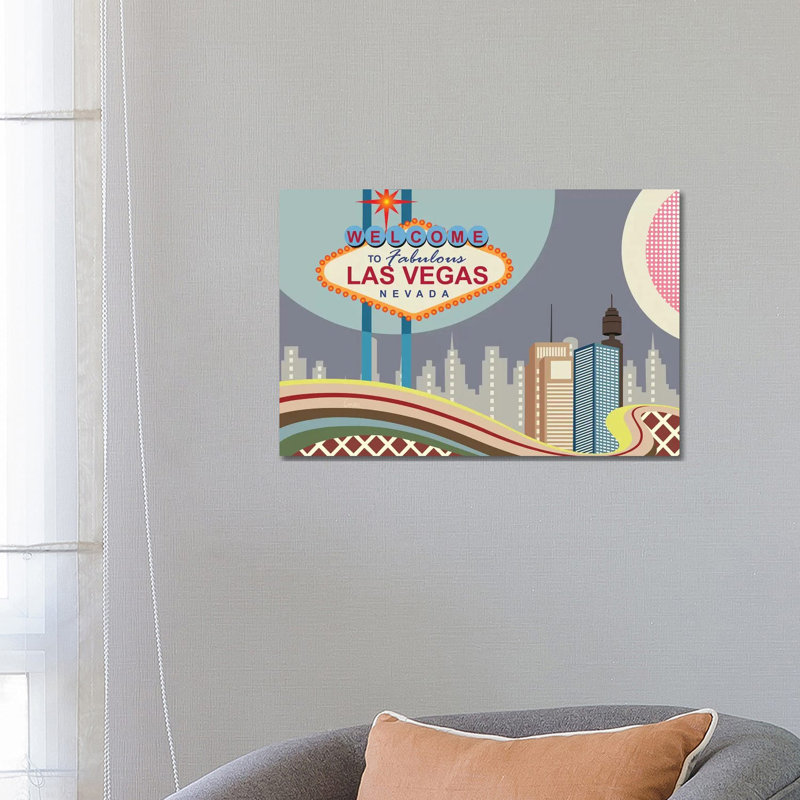 Las Vegas Strip - Wrapped Canvas Print, 66.04 cm H x 45.72 cm W x 1.91 cm D
