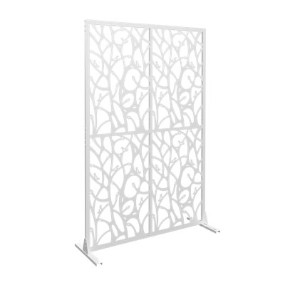 Cloison décorative d'extérieur / d'intérieur en métal W3.8Ft X H6ft pour terrasse, jardin, balcon | Idée de cadeau