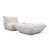 White Microfiber/Microsuede