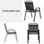 5-Piece Square Outdoor Dining Set, Rust-Resistant Steel Table & Plastic Chairs-20812214