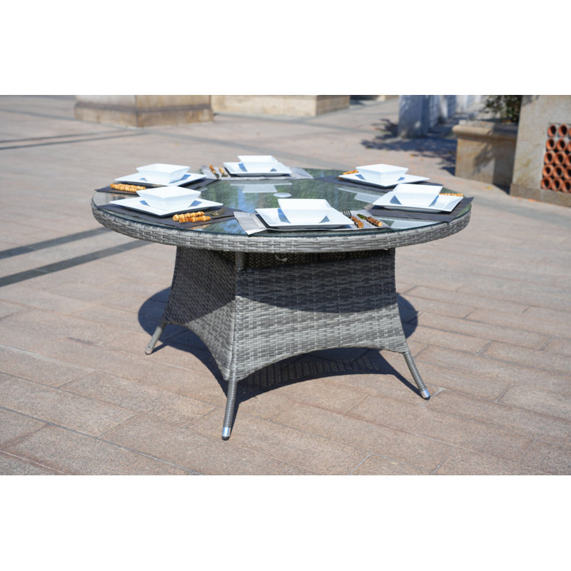 Table de salle à manger Medea, Gris