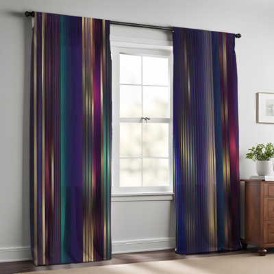 Thiazi Semi Sheer Curtain Pair