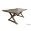38 " Rubberwood Solid Wood Top Dining Table