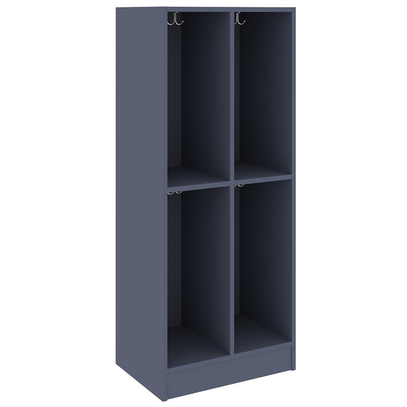 Armoire de rangement double à quatre compartiments pour salle de classe, Tsunami