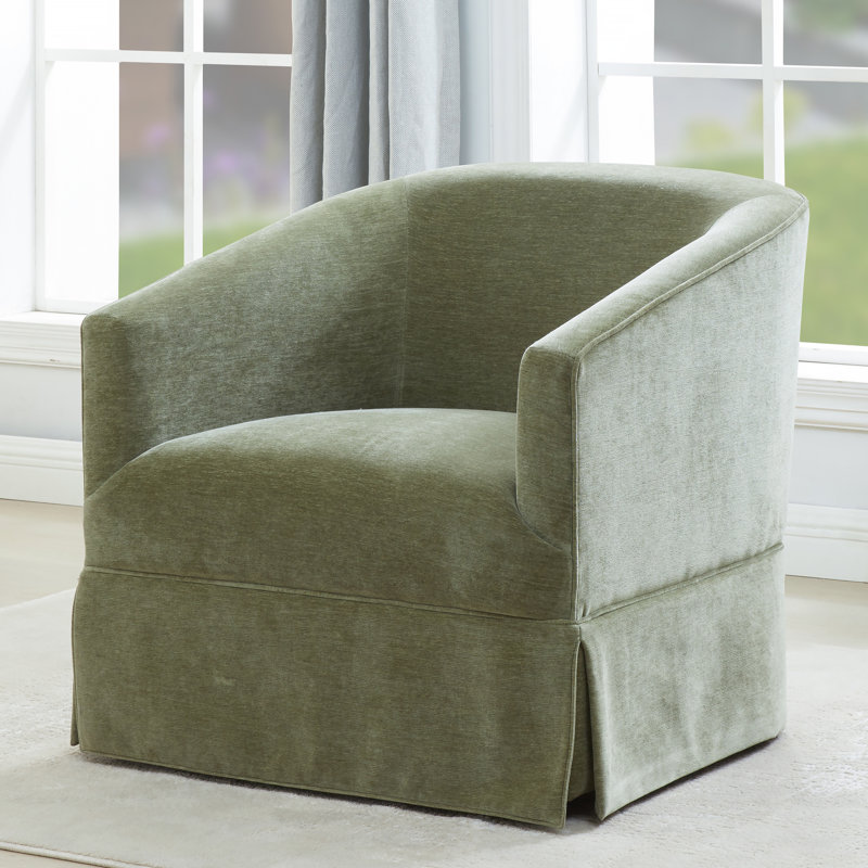 Chaise pivotante à jupe, Green