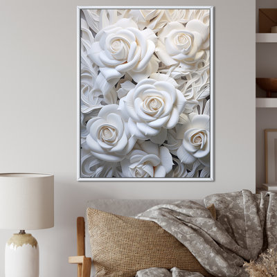 " Minimalism White Roses Passion I "