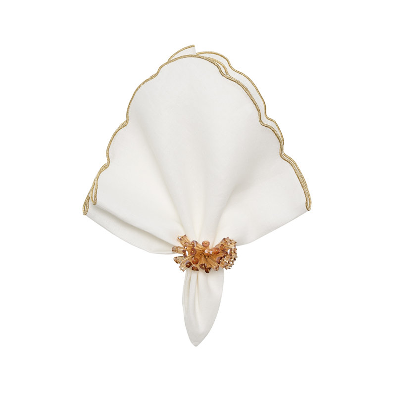 Dazzle Napkin Ring, Champagne