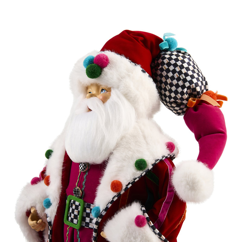 Confetti Christmas Fabric Santa