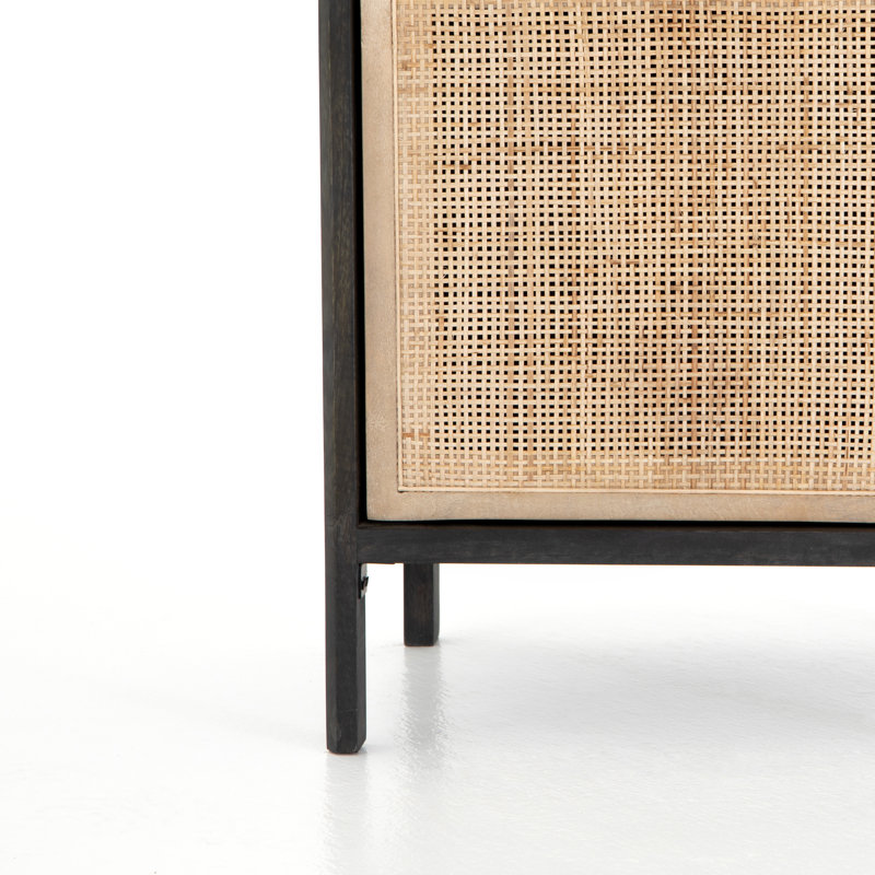 Sydney Nightstand, Left, Black Wash/Natural