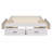 Full Size Platform Bed, With 6 Storage Drawers-1314042522-1314042523