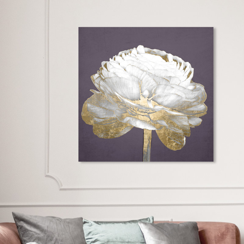 «Gold and Light Amethyst II», impression, Toile tendue, H 40 po x l 40 po x P 2 po