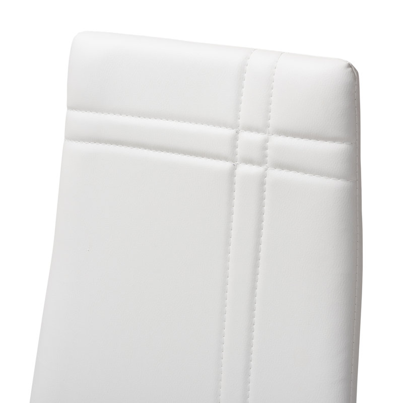 Chaise rembourrée Chavelle, blanc