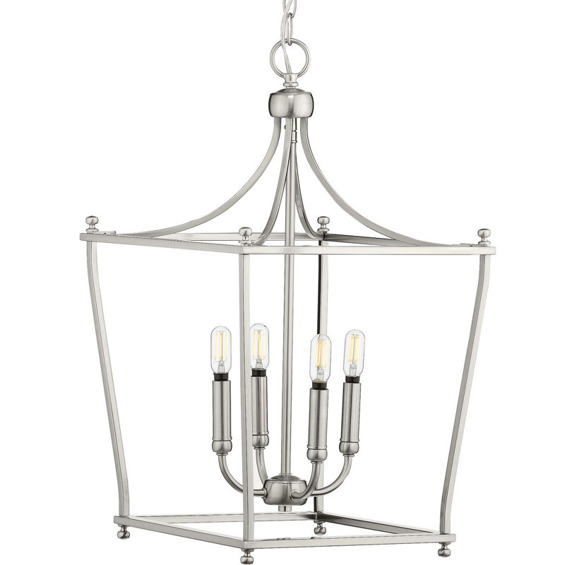 Hennings 4 - Light Lantern Pendant, Brushed Nickel