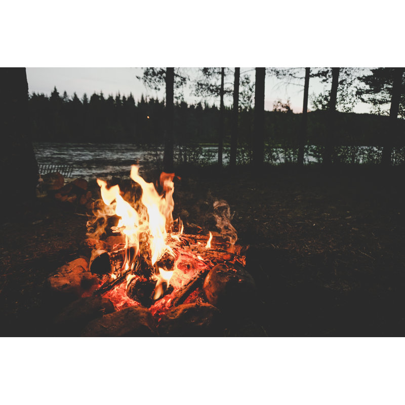 Camp Fire - Wrapped Canvas Print, 51cm H x 76cm W x 3.8cm D