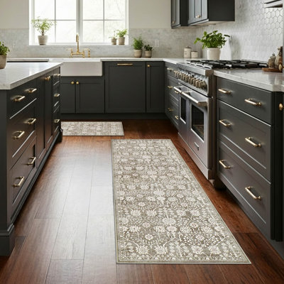 Hunter Washable Printed Chenille Rug