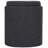 15" Boucle Round Storage Ottoman with Reversible Tray Top, Tufted Upholstered, Black-809342909