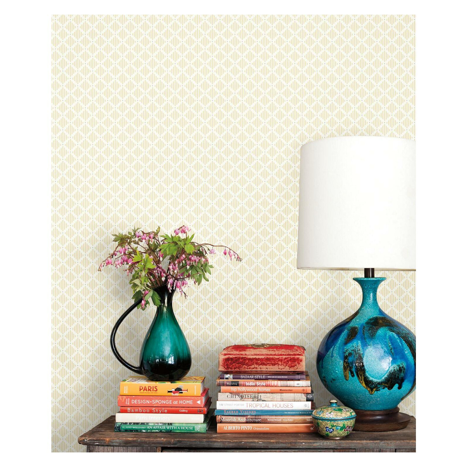 Floral Wallpaper, Yellow