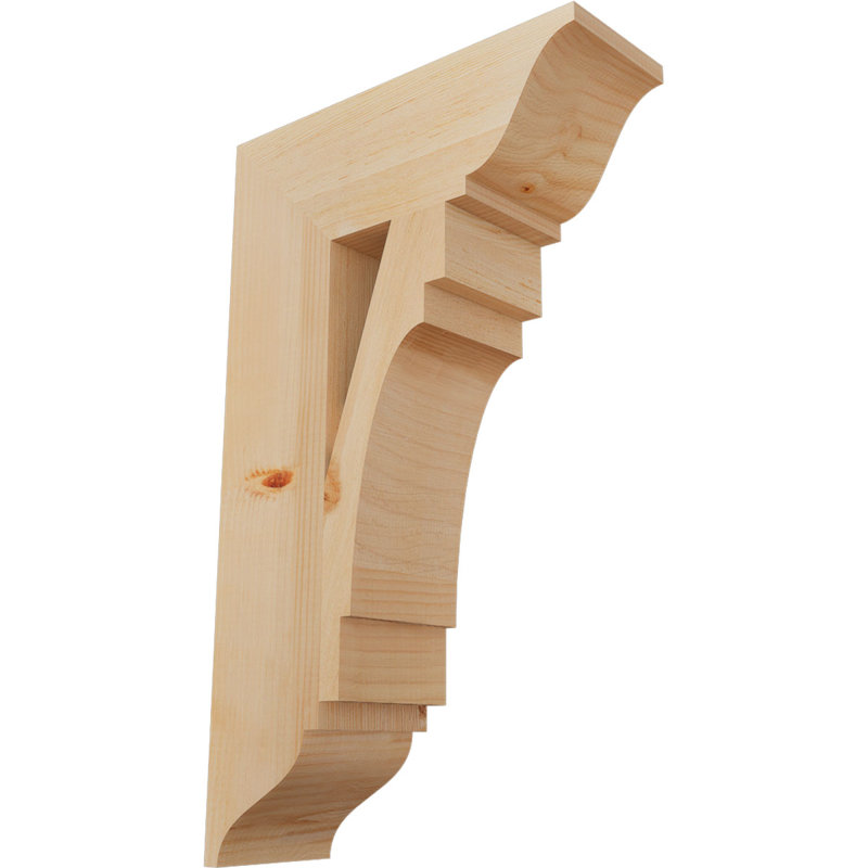 Support Merced, Cèdre rouge de l'Ouest (lisse), 30"H x 5.5"W x 18"D
