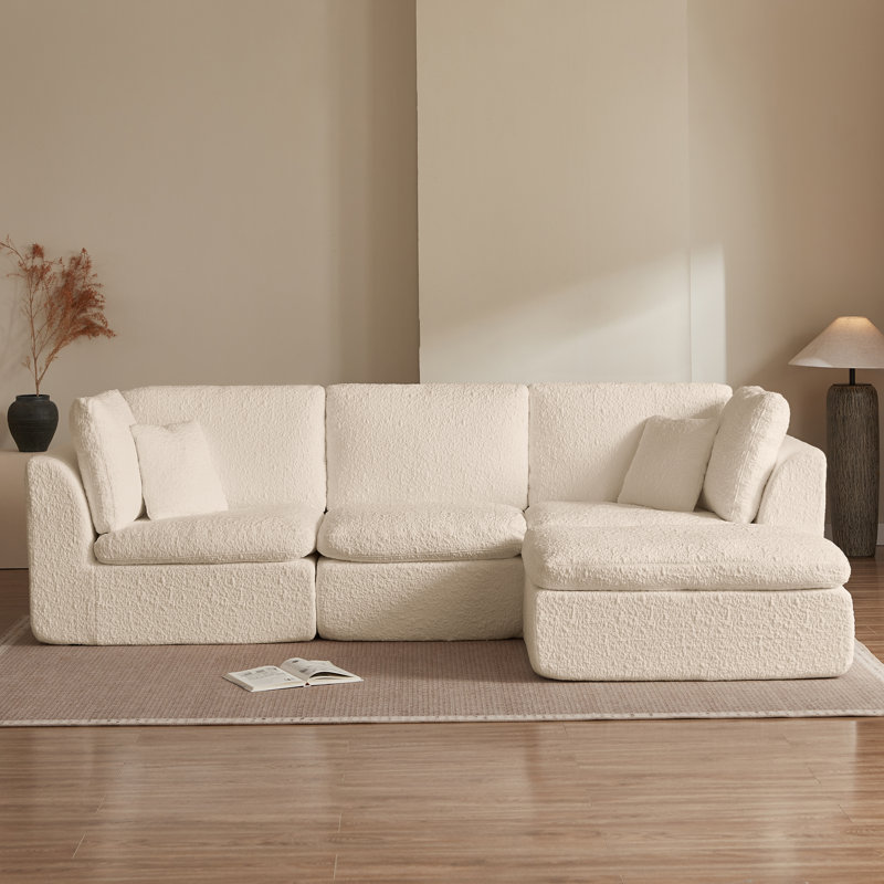 Canapé modulaire Cloudscape, Chenille beige