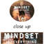 «Mindset Is Tout», art mural sur toile, petit chat et grands lions