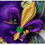 Mardi Gras Mask Wreath With Fleur De Lis 28 Inches