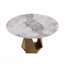 Table de salle à manger 59,05 po ronde, marbre artificiel, bronze, fer, base en métal, 6 à 8 personnes-1513655140-1513655141-1513655139