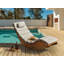 BRESCIA PREMIUM 176 cm Long Acacia Single Chaise with Cushions-116498090