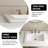 Los Flexi White Drop In Bathroom Sink Ceramic Rectangular with Faucet Hole & Overflow-114023051-114023055