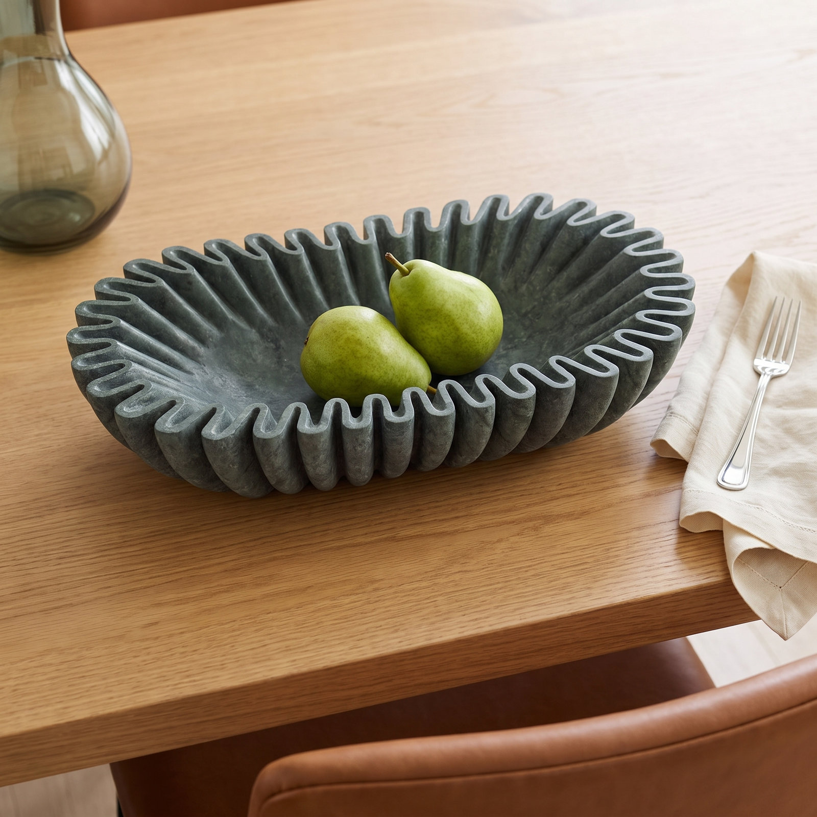 Vanderwall Genuine Marble Bowl, Green