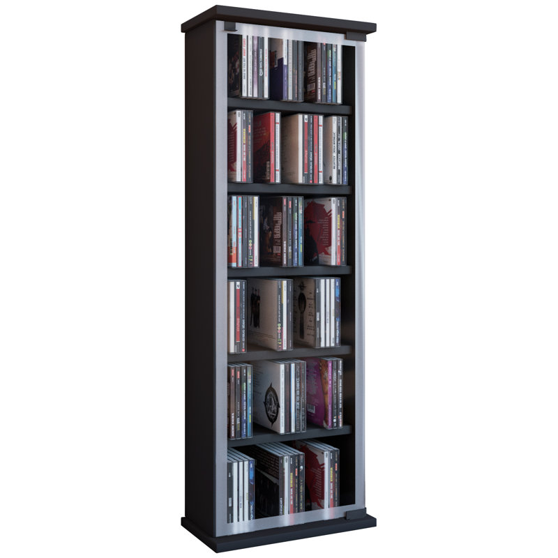 VCM - Classic Multimedia Storage Rack, Black