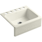 Interlace Alcott Design On Alcott 25" L x 22" W x 8.625" Under-Mount Kitchen Sink with 5 Faucet Holes