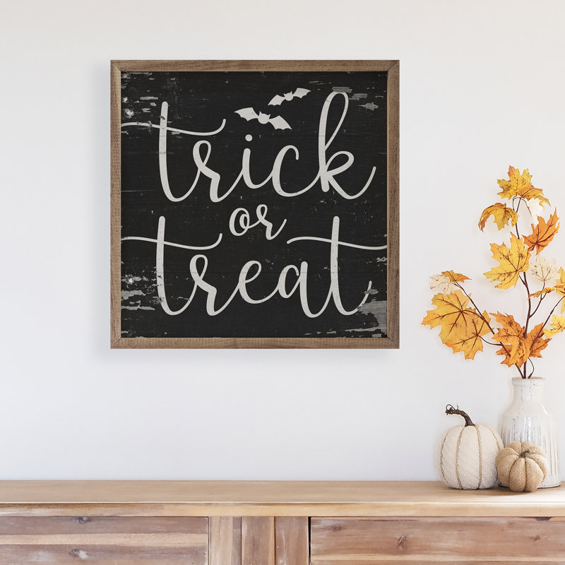 Trick Or Traite Bats - noir, H 12 po x l 12 po