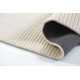 Guiness Solid Color Hand Loomed Wool Area Rug in Beige