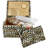 Singer Large Premium Leopard Print Sewing Basket