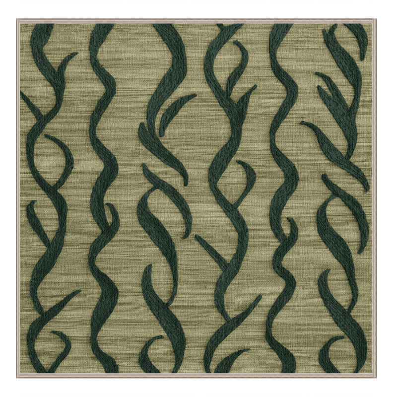 Washable Kombu Vegetables Area Rug, Square 3'