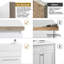 Armoire de salle de bain blanche 19 po avec lavabo en céramique