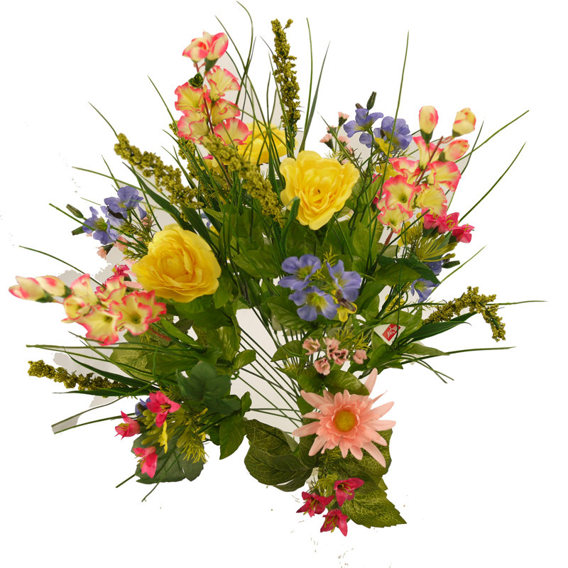 Mixed Assortment Arrangement, Yellow, 32" H x 6" W x 4" D