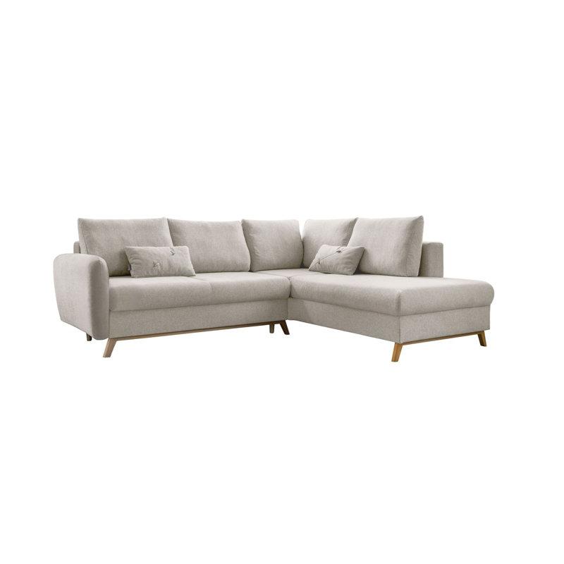 Scandic Lagom 6 Seater Sofa Bed, Right facing, Beige