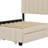 Upholstered Platform Bed With 2 Drawers And Trundle-1579962091
