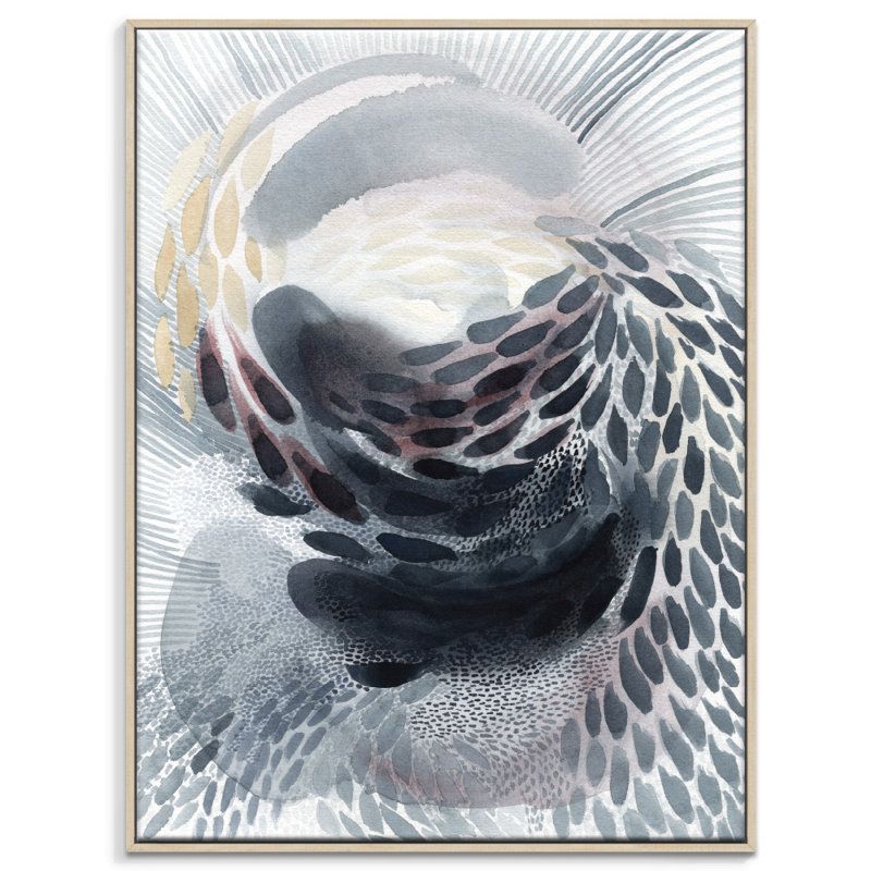 Painting on Canvas, 102cm H x 76cm W, Timber Floater Frame