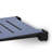 18 inch Silhouette SlimLine Folding Wall Mount Shower Bench Seat, Sea Collection, Navy Seat with Matte Black Frame